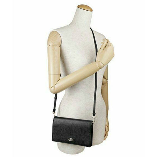 ORIG Preloved CCH Anna Foldover Clutch Crossbody Black Bag