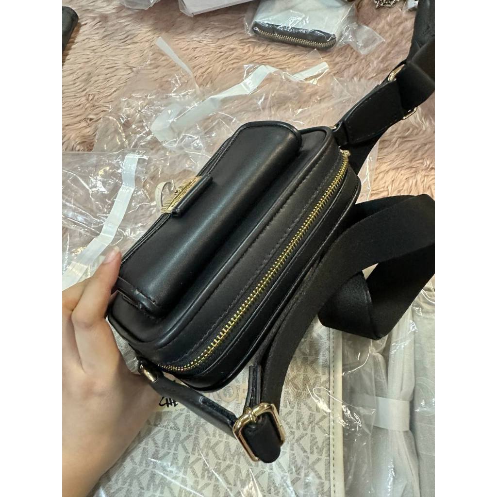 ORIG & IMPORTED MK Bradshaw Extra-Small XS Camera Crossbody Bag Black Brown