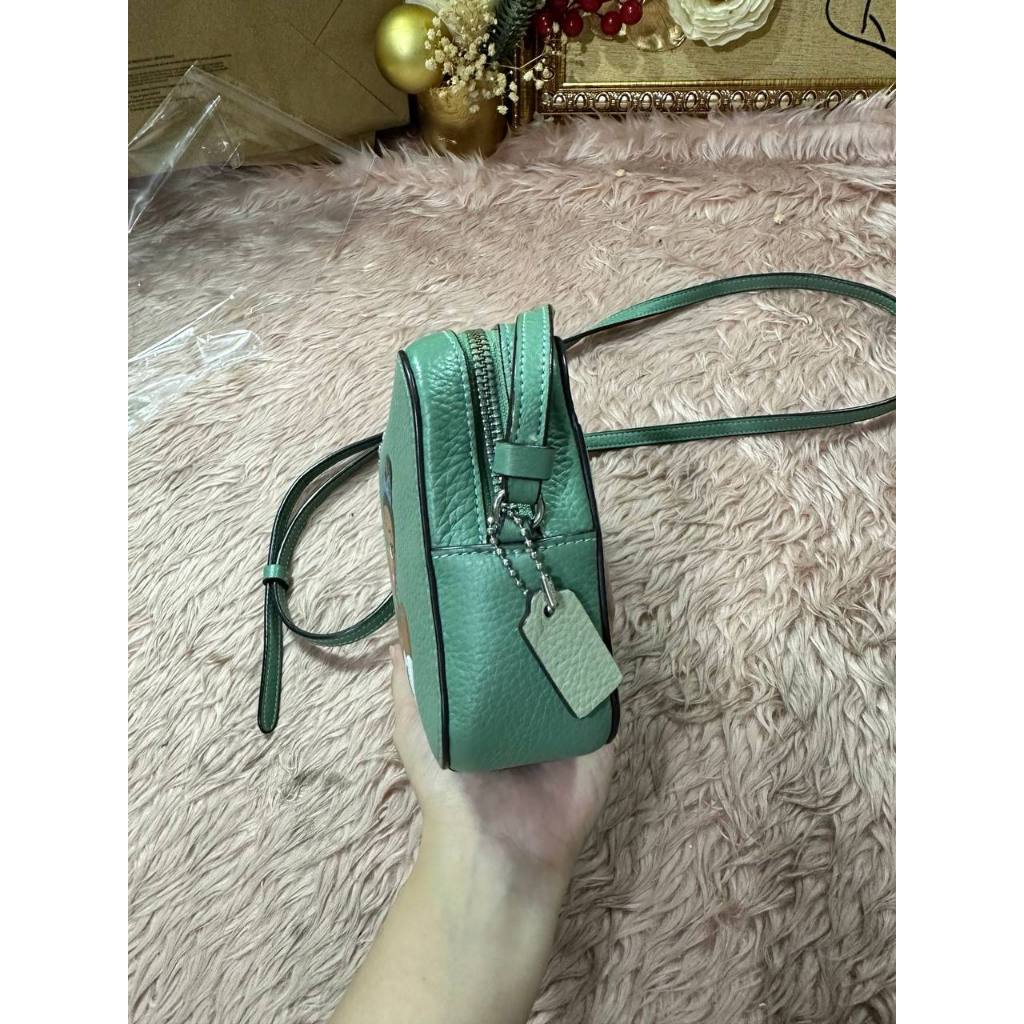 ORIG Preloved Disney X CCH RARE Mini Camera Bag With Tiana Green Small Bag