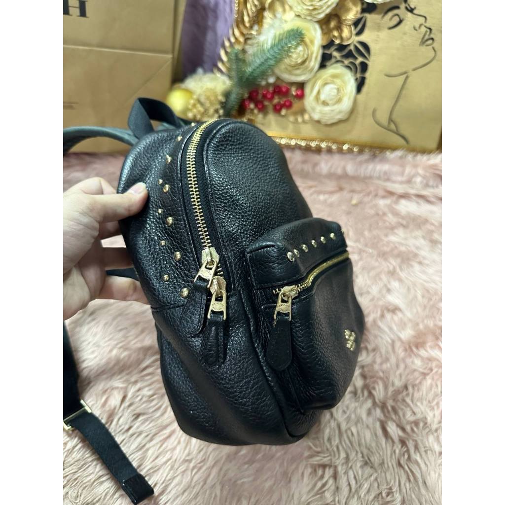 ORIG Preloved CCH Mini Charlie Backpack with studs small black bag
