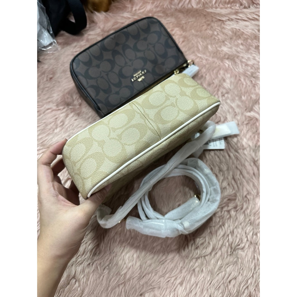 ORIG & IMPORTED CCH RARE Top Handle Nolita-Like Small Bag Light Khaki White