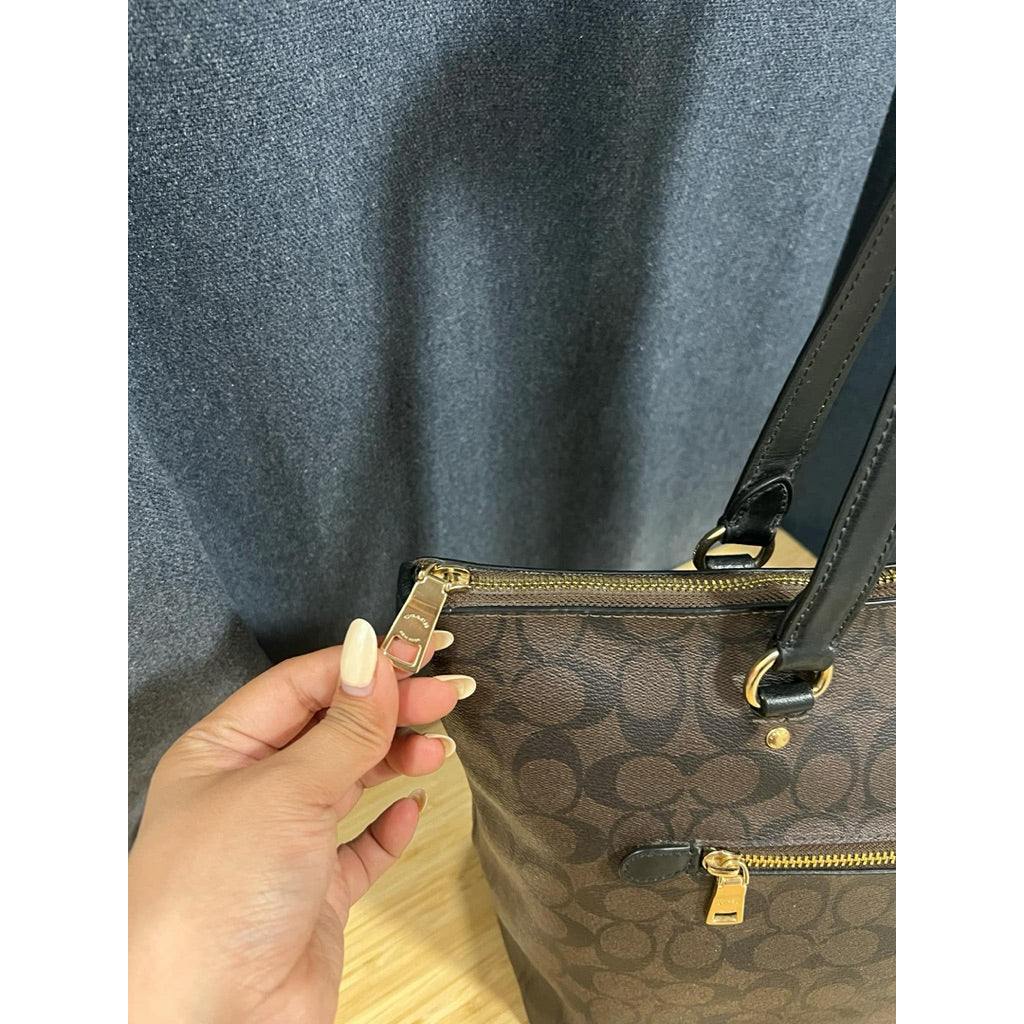 ORIG Preloved CCH Gallery Large Tote In Signature Canvas Brown