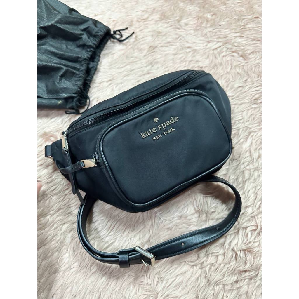 ORIG Preloved KS Dorien Nylon Small Belt Bag Black