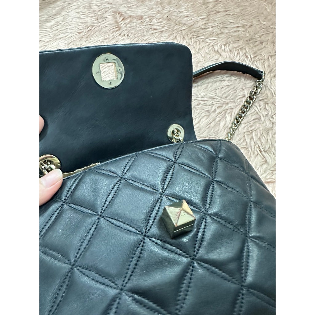 ORIG Preloved KS Natalia Small Flap Crossbody Black Bag