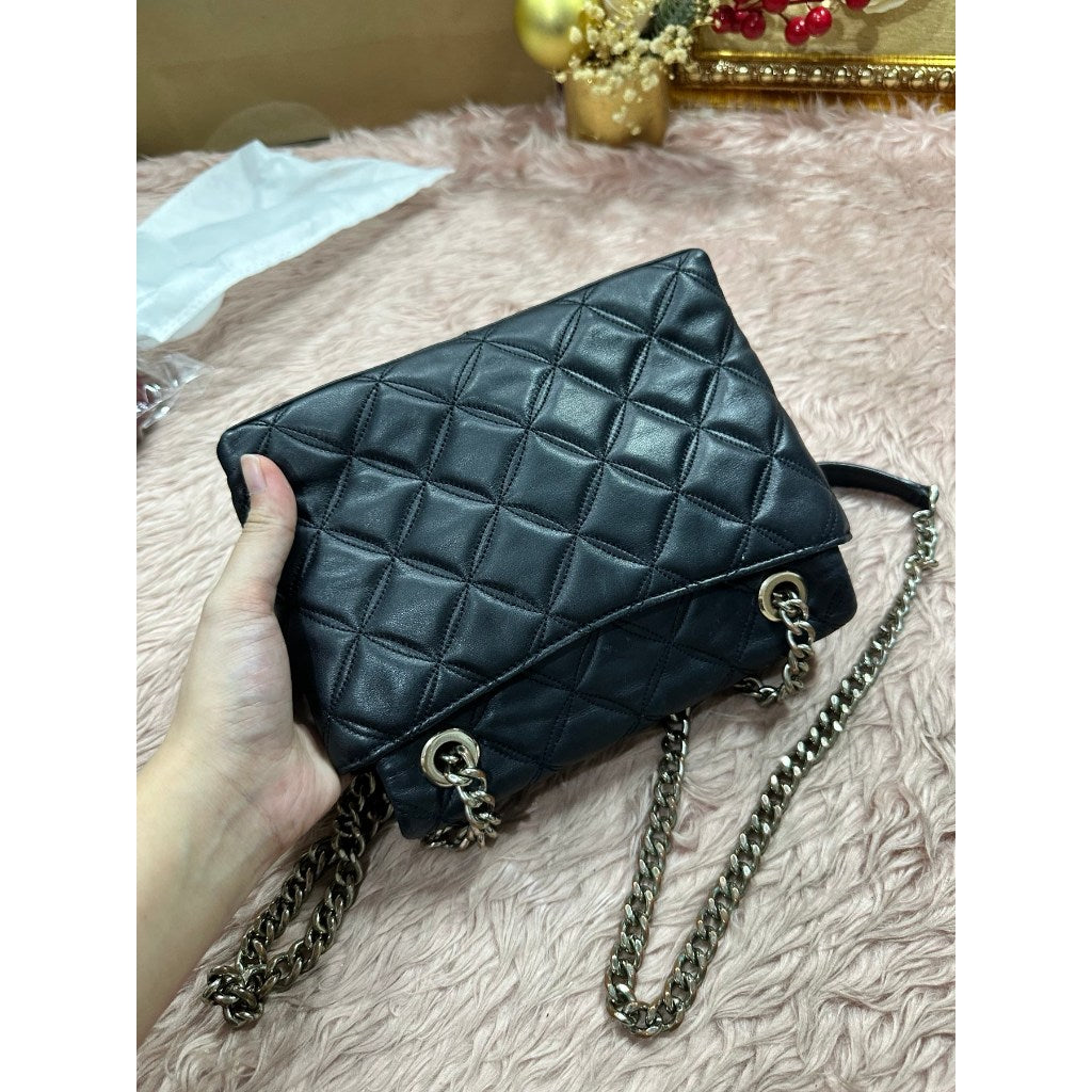 ORIG Preloved KS Natalia Small Flap Crossbody Black Bag