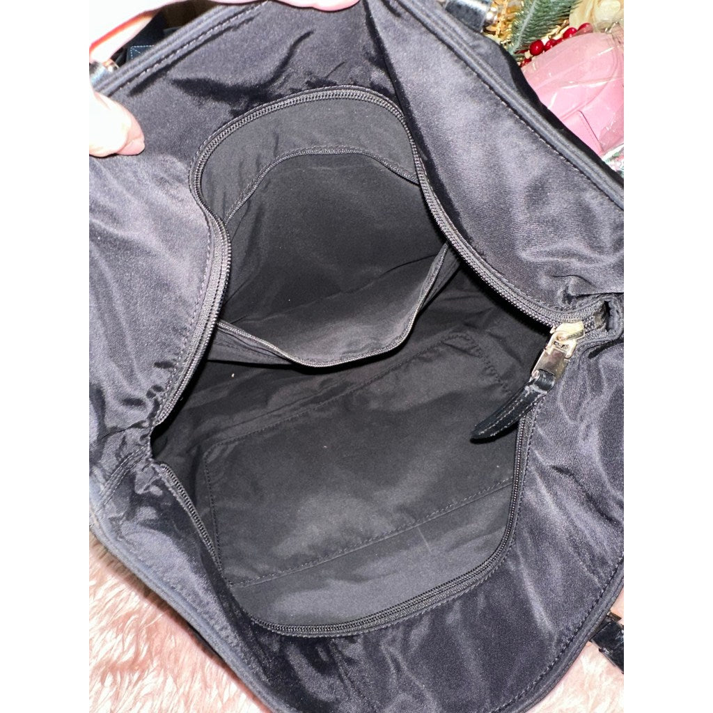 ORIG Preloved KS Taylor Medium Tote Nylon Black Bag
