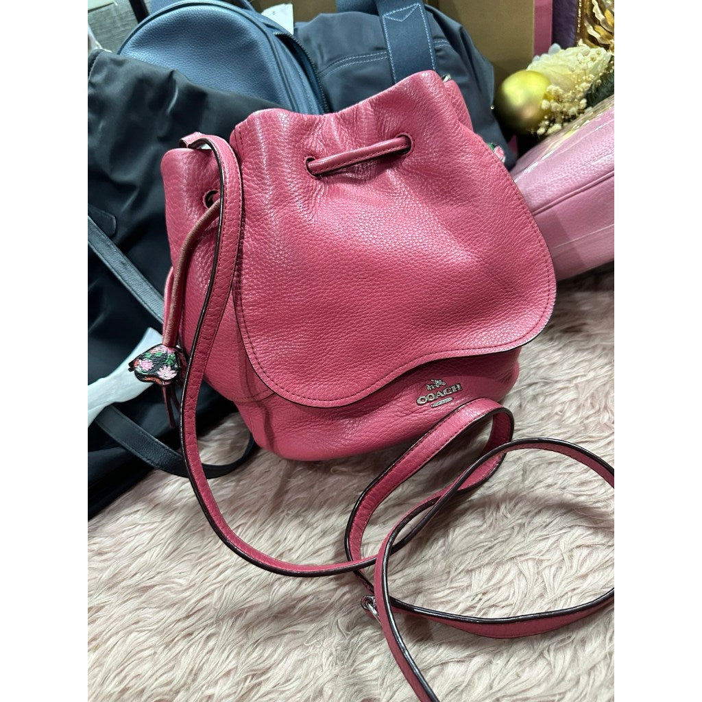 ORIG Preloved RARE CCH Drawstring Crossbody Petal Pink Bag