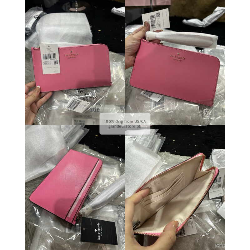 ORIG & IMPORTED KS Lucy Small & Medium L-zip Wristlet Wallet