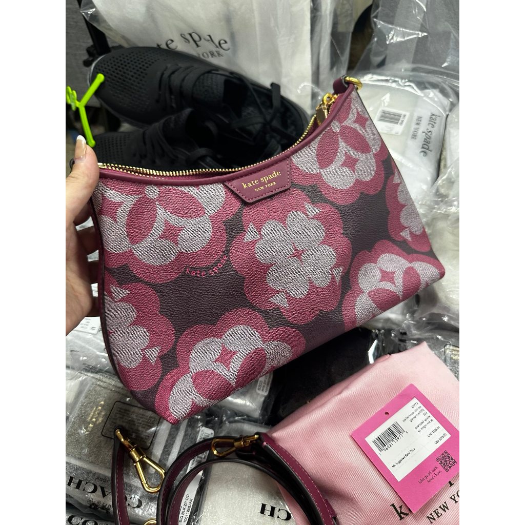 ORIG PRELOVED  KS Reece Small Shoulder Bag Garnet Rose Pink
