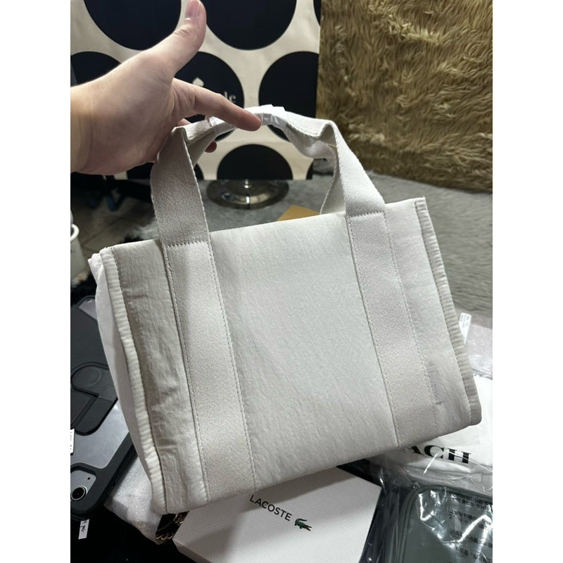 ORIG & IMPORTED Lululemon Boxy Mini Tote Top Handle Small Bag 4.5L Nylon White Cream