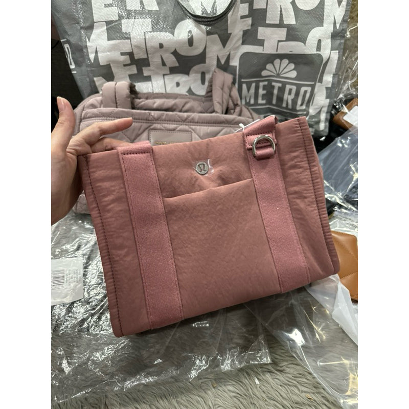 ORIG & IMPORTED Lululemon Boxy Mini Tote Bag 4.5L Pink nylon