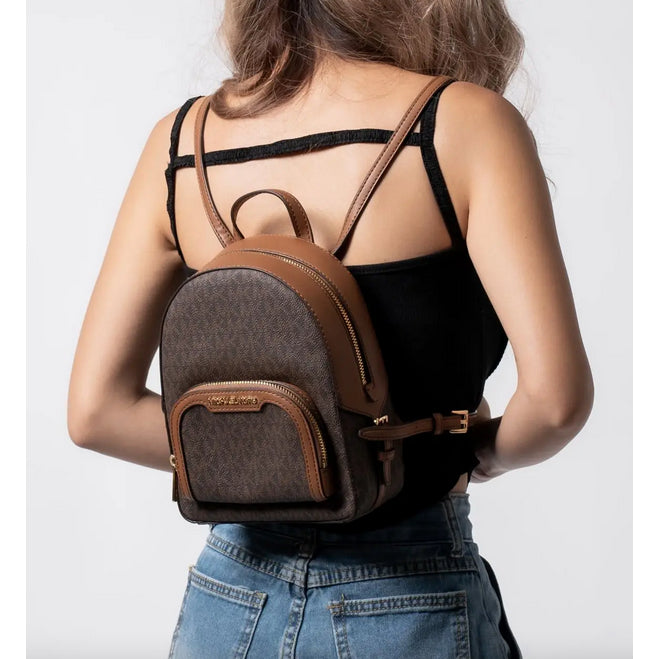 ORIG & IMPORTED MK Jaycee Mini Convertible Backpack Crossbody Bag Brown Black