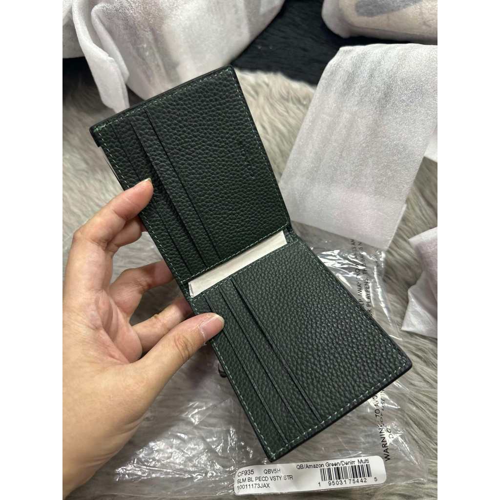 ORIG & IMPORTED CCH Retail Slim Billfold Wallet With Varsity Stripe
