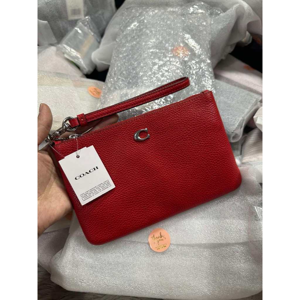 ORIG & IMPORTED CCH Medium Red Wristlet