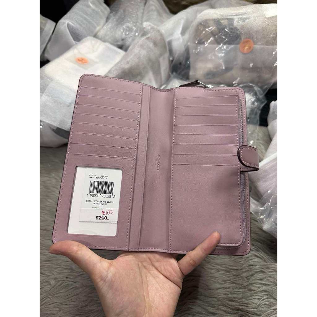 ORIG & IMPORTED CCH Retail Essential Slim Long Wallet Green/Lilac