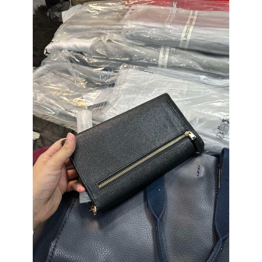 ORIG & IMPORTED CCH Travel Slim Envelope Large Wallet Black