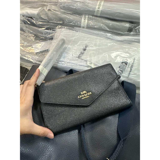 ORIG & IMPORTED CCH Travel Slim Envelope Large Wallet Black