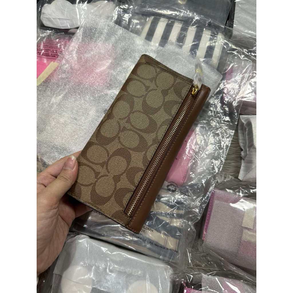 ORIG & IMPORTED CCH Trifold Long Wallet Brown
