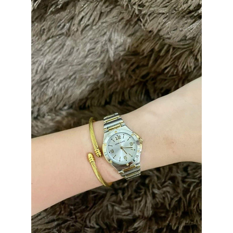 Best Seller! AK Klein Women's Two-Tone Bracelet Watch, 10/8655SVTT