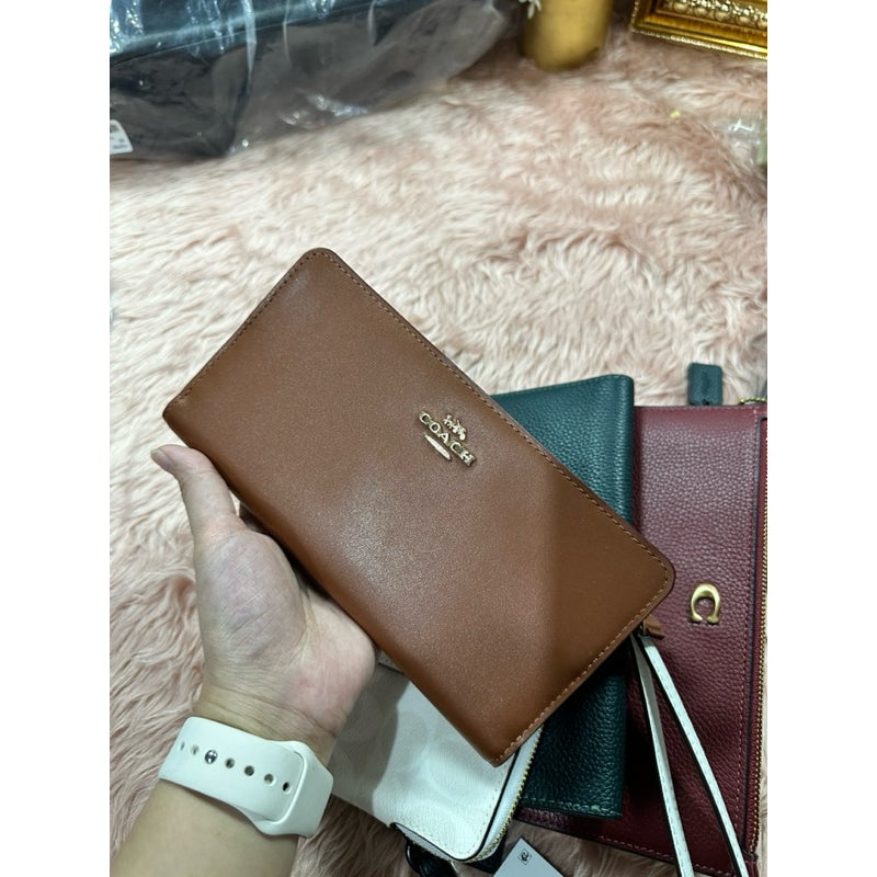 ORIG & IMPORTED CCH Retail Skinny Long Wallet Pink/Lilac/Brown