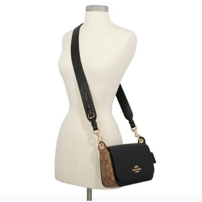 ORIG Preloved CCH RARE Small Jes Messenger Flap Black Bag