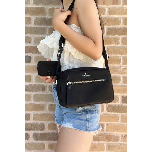 ORIG Preloved KS Chelsea Camera Bag Black Nylon