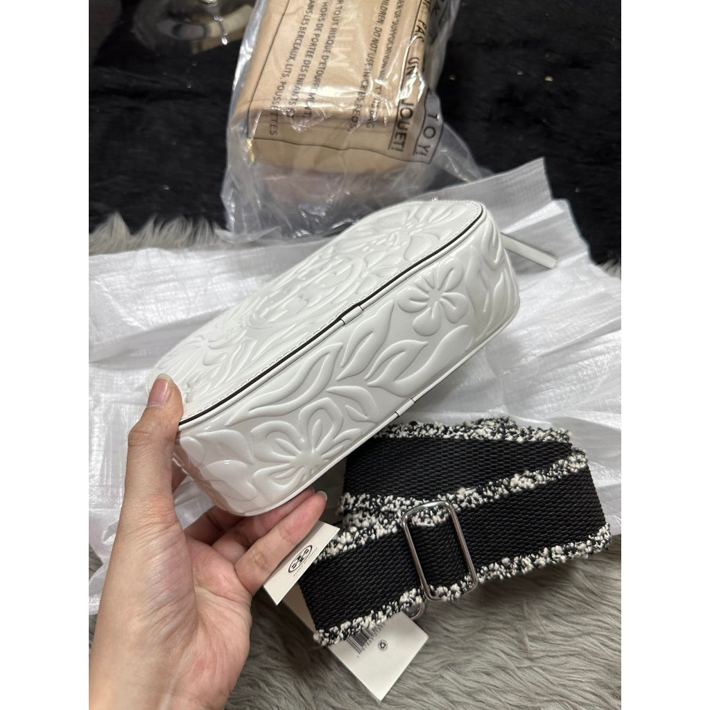 ORIG & IMPORTED NEW! CCH Tory Burch TB Bombe Miller White Bag