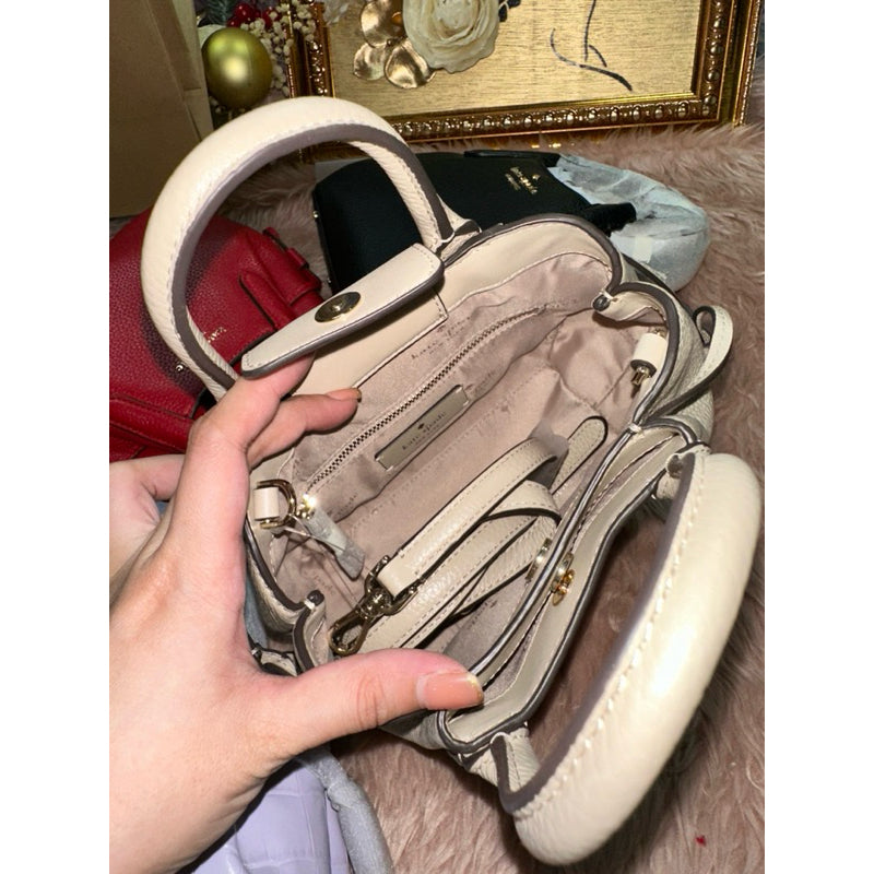 ORIG & IMPORTED KS Dumpling Mini Satchel Bag Black Red Lilac Sand Beige Grey