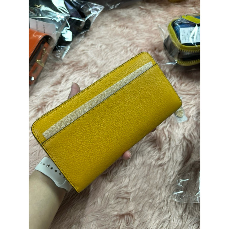 ORIG & IMPORTED CCH Retail Buttercup Yellow Accordion Zip Long Wallet