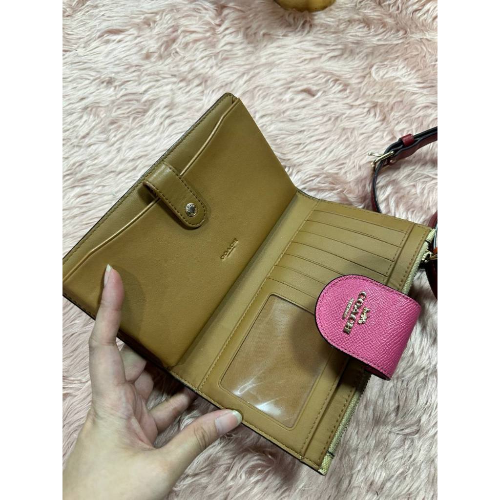 ORIG & IMPORTED Preloved CCH Phone Tech Wallet Khaki Pink