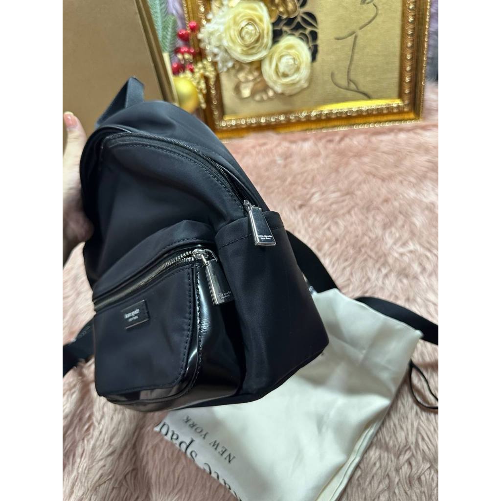 ORIG & IMPORTED Preloved KS Retail Sam Icon Small Nylon Backpack Black