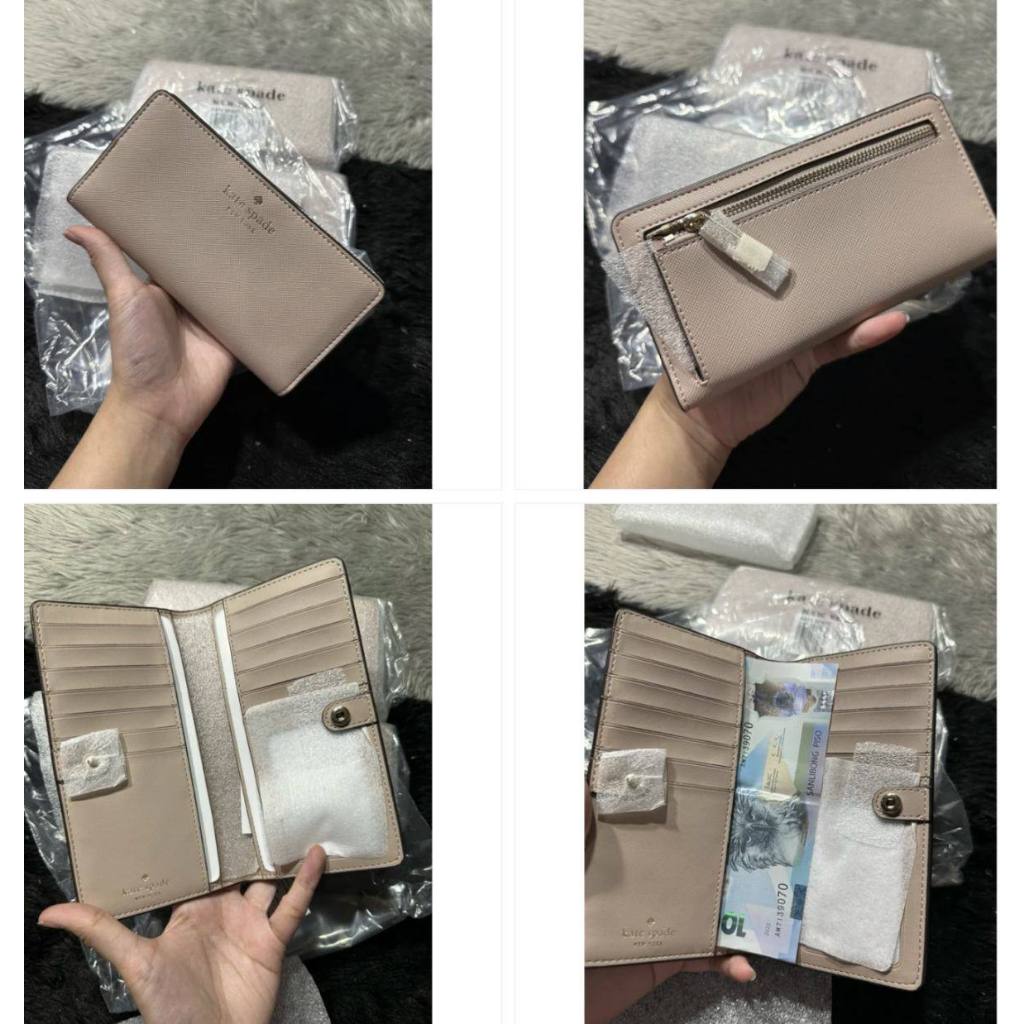 ORIG & IMPORTED KS Madison Large Slim Long Wallet Black Brown White