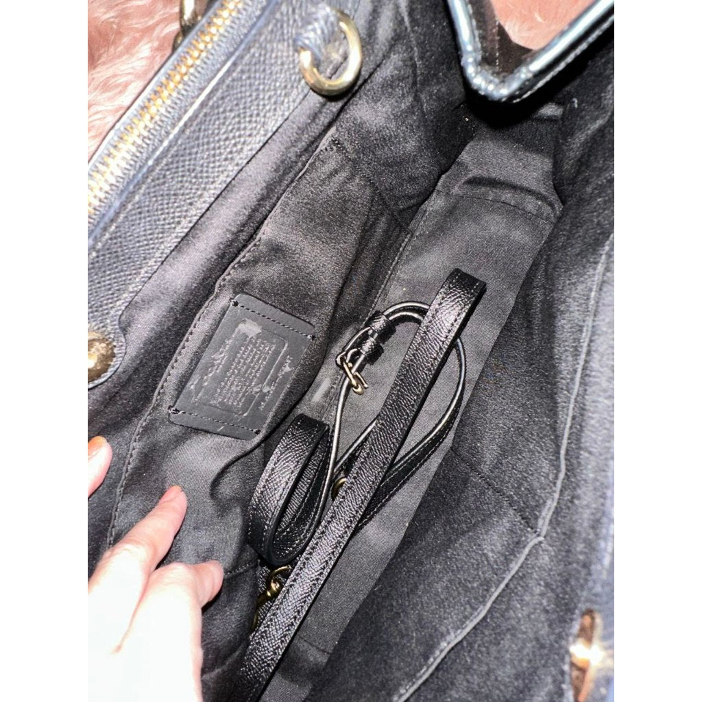 ORIG Preloved CCH Crossgrain Large Brooke Carryall Black Bag