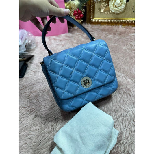 ORIG Preloved KS Natalia Square Crossbody Handbag Blue Small Bag