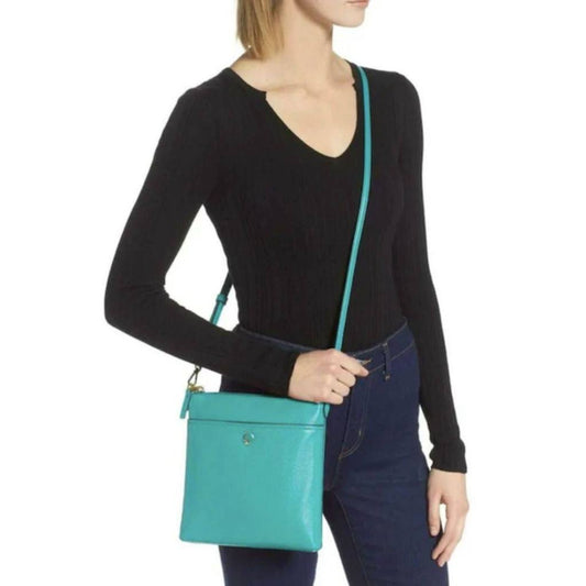 ORIG & IMPORTED KS Polly Small Swing Pack Fiji Green Leather Bag