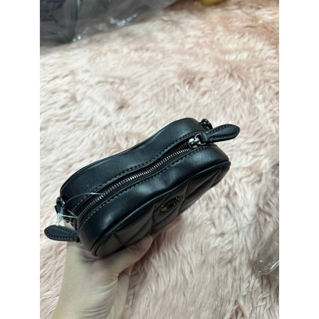 ORIG & IMPORTED CCH Heart Crossbody Black Mini Bag 14 With Pillow Quilting