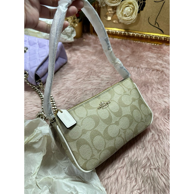 ORIG CCH Nolita 19 In Signature Canvas Light Khaki Small Bag
