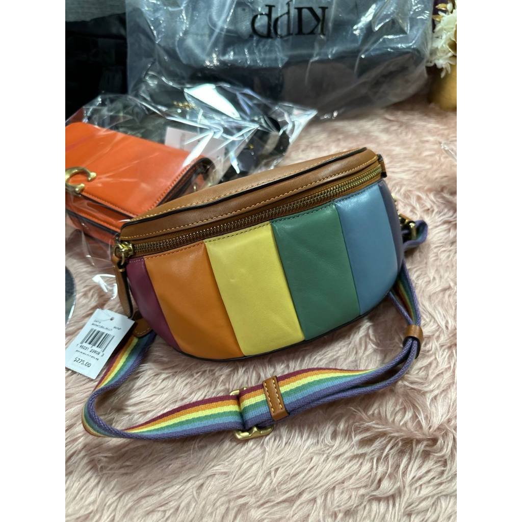 ORIG & IMPORTED CCH Retail Bethany Belt Bag With Rainbow Quilting