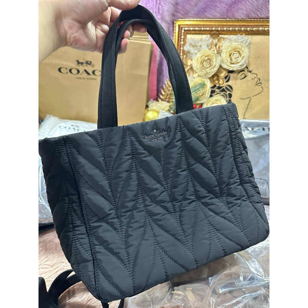 ORIG Preloved KS Ellie Small Tote Nylon Black Bag