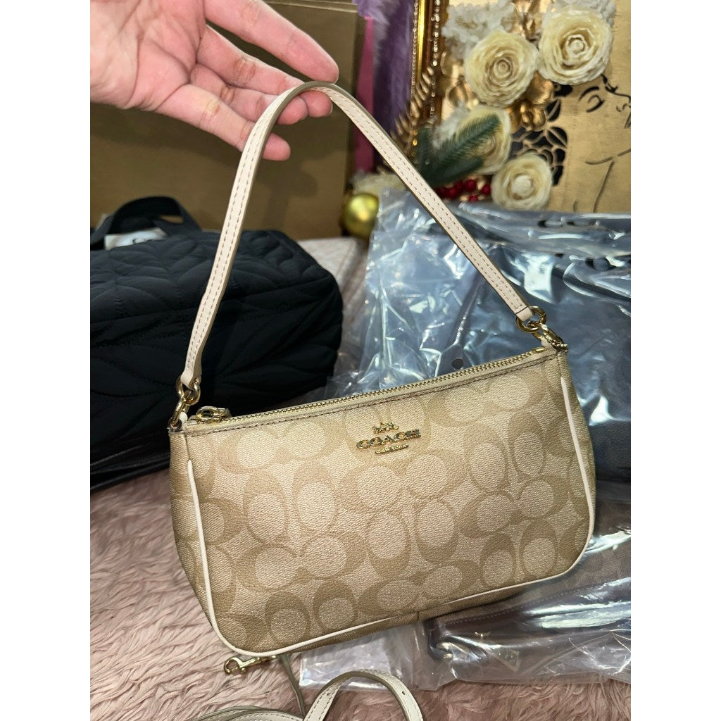 ORIG Preloved CCH Nolita 19 Top Handle Shoulder Bag Light Khaki