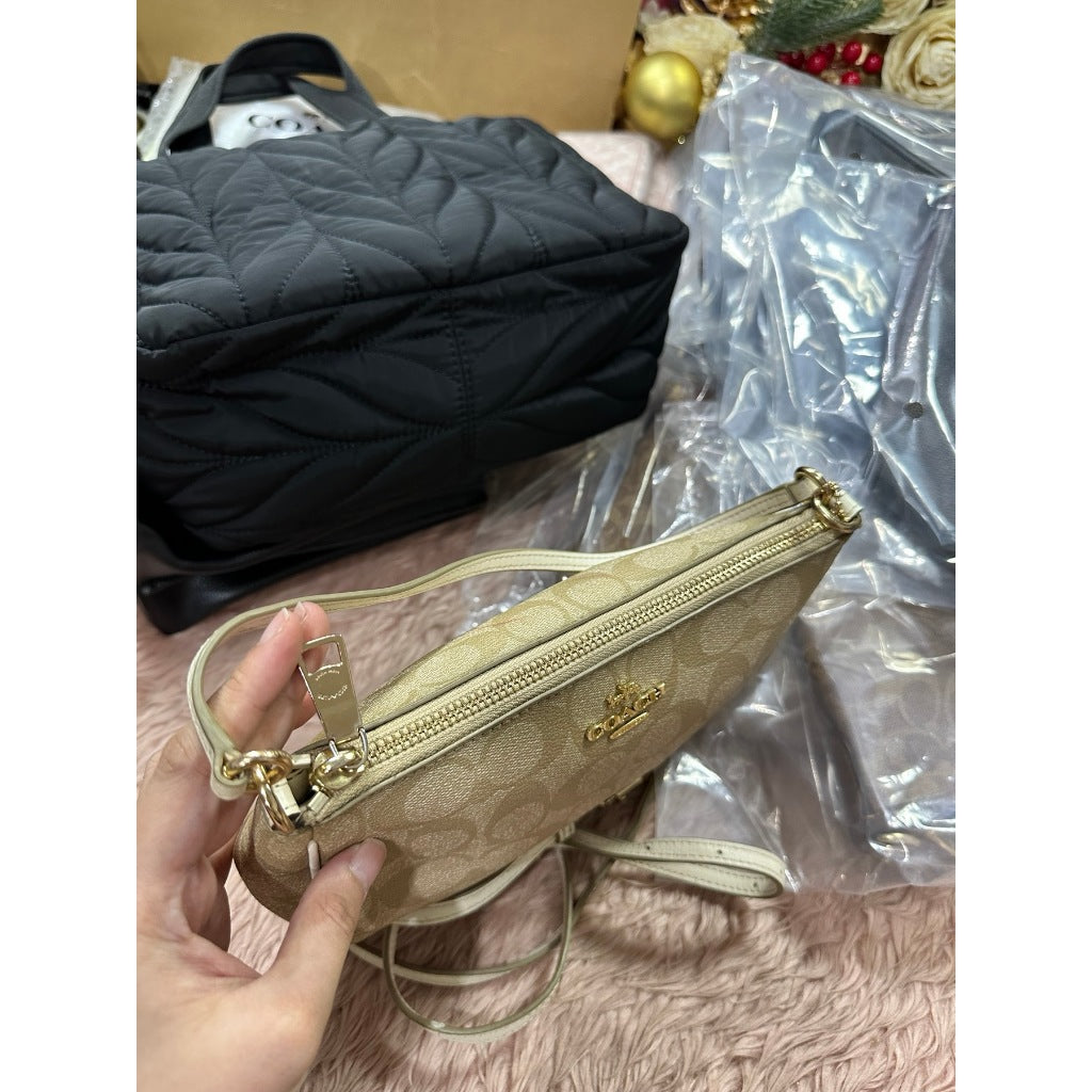 ORIG Preloved CCH Nolita 19 Top Handle Shoulder Bag Light Khaki