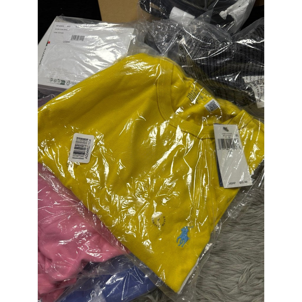 ORIG & IMPORTED Ralph RL Classic Fit Heavyweight Jersey Men Shirt in Canary Yellow