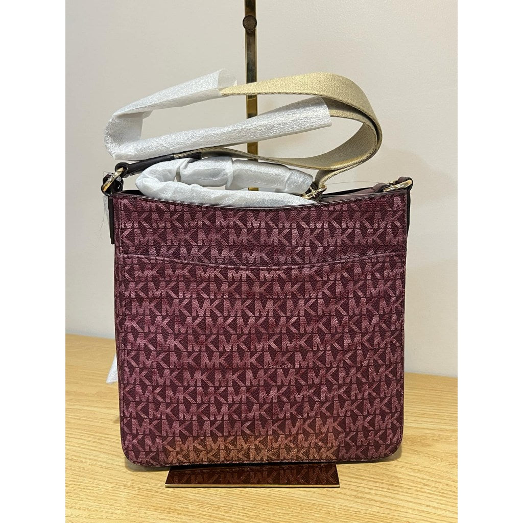 ORIG & IMPORTED MK Jet Set Travel Small Messenger Crossbody Bag in Rogue Sombre Pink
