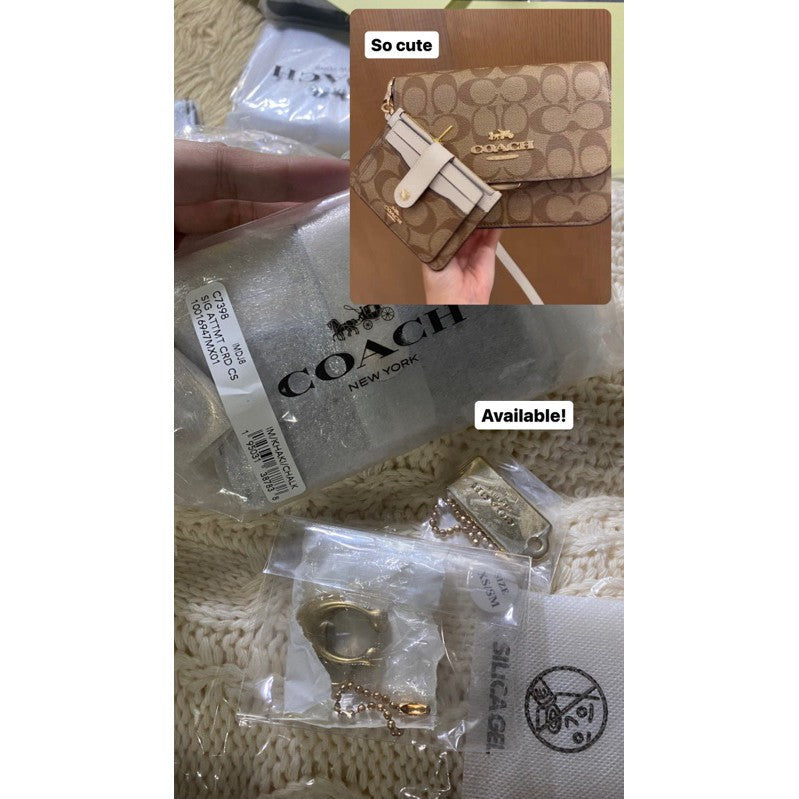 ORIG & IMPORTED CCH Attachment Card Case In Signature Canvas Card Holder Wallet
