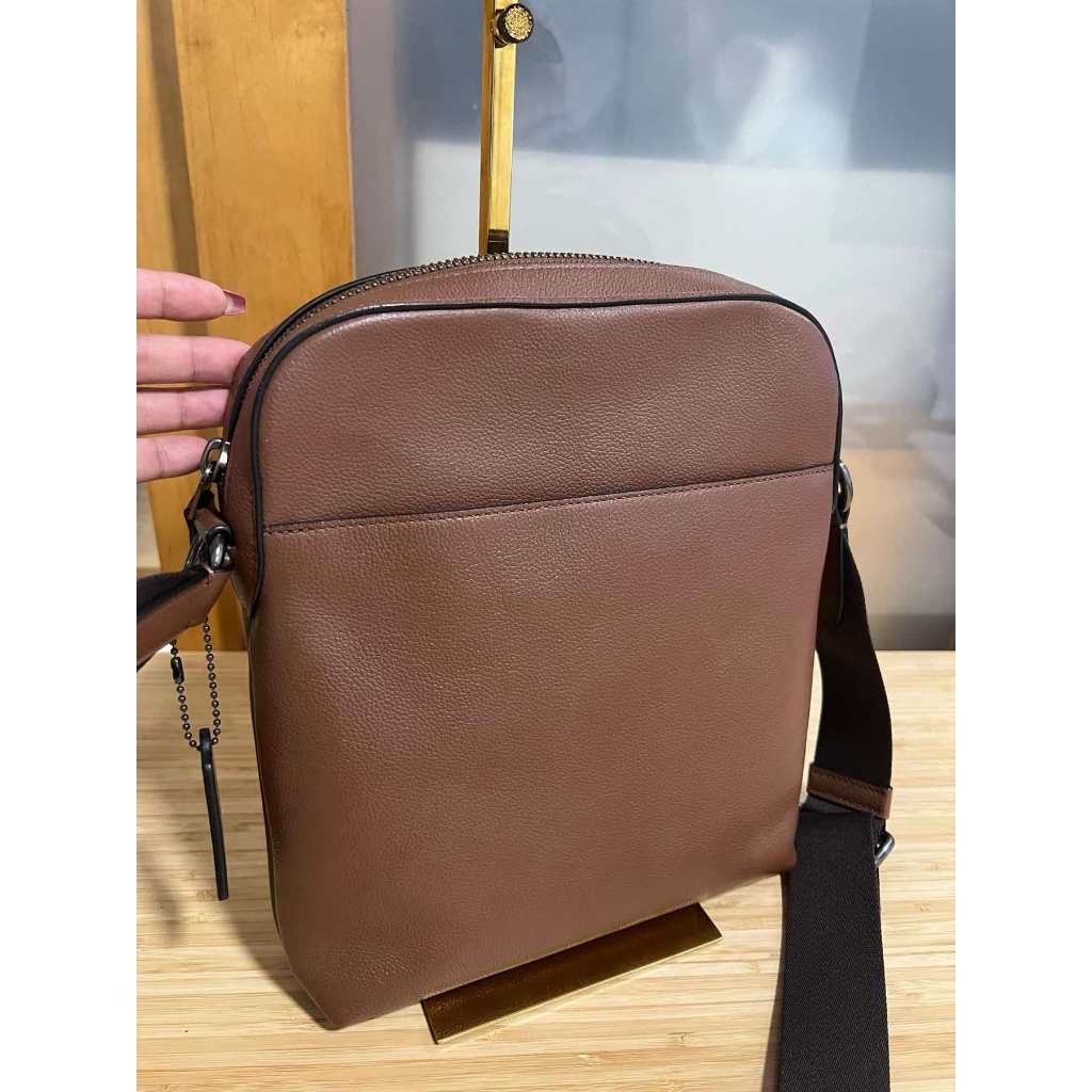 ORIG Preloved CCH Houston Flight Men's Bag Brown