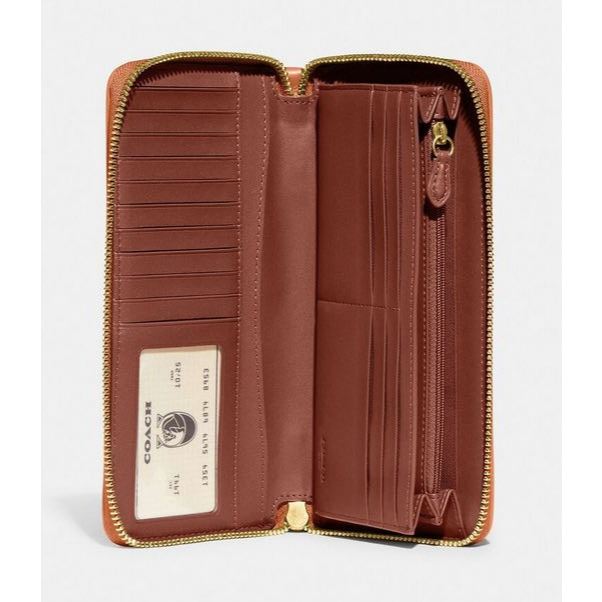 ORIG & IMPORTED CCH Continental Long Phone Wallet In Rainbow Signature Canvas Brown