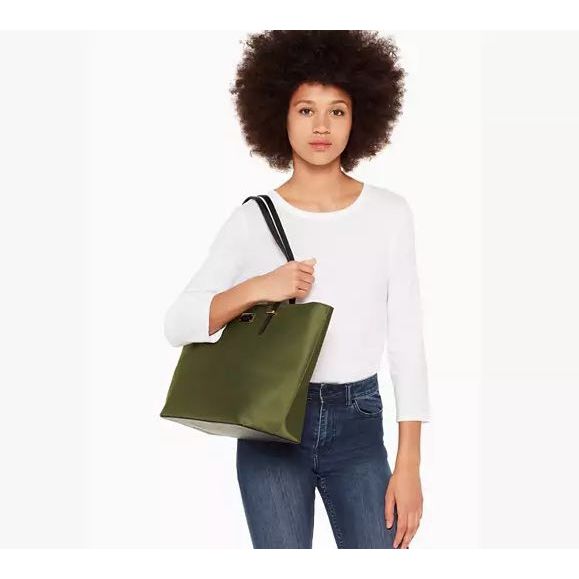 ORIG Preloved KS Wilson Road Margareta Nylon Green Tote Bag
