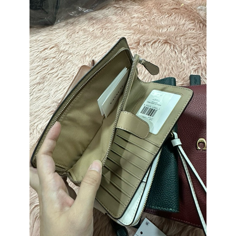 ORIG & IMPORTED CCH Retail Skinny Long Wallet Pink/Lilac/Brown