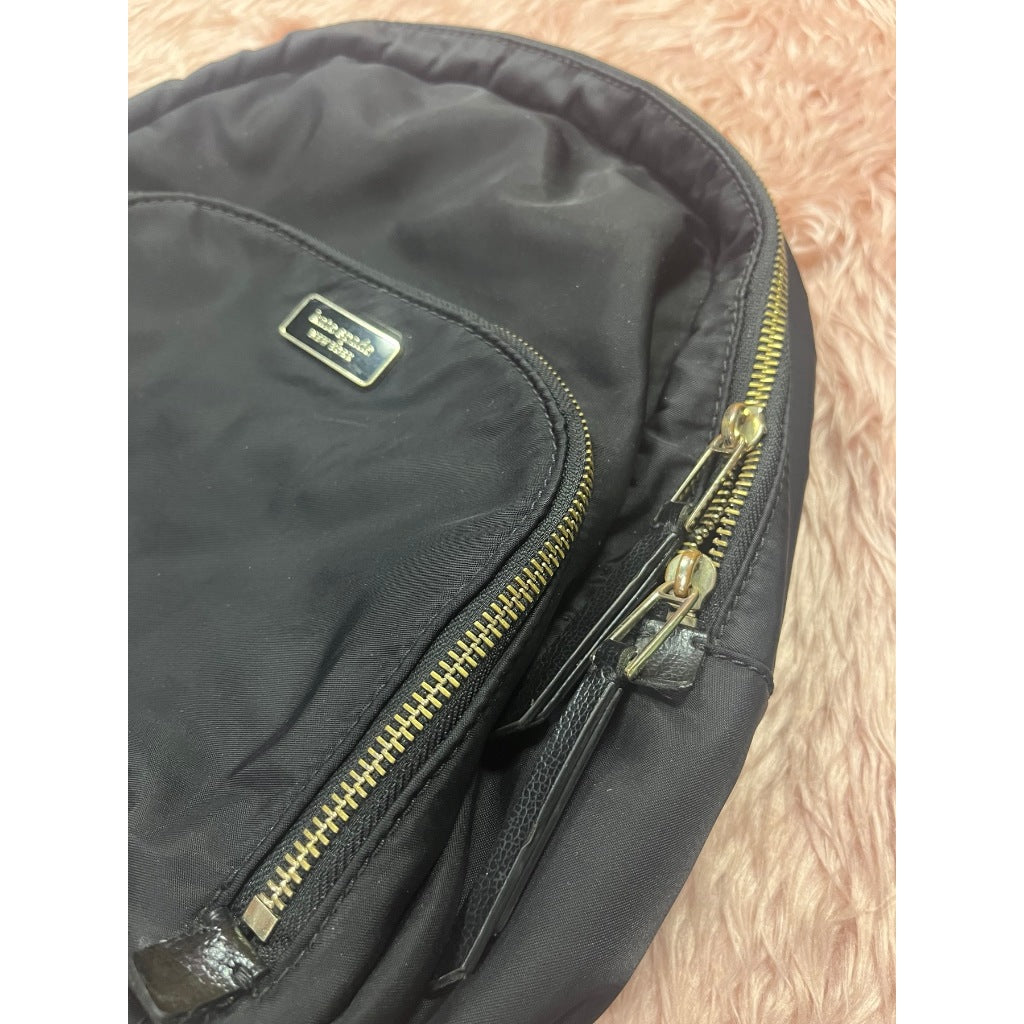 ORIG Preloved KS Dawn Medium Nylon Backpack Black Bag