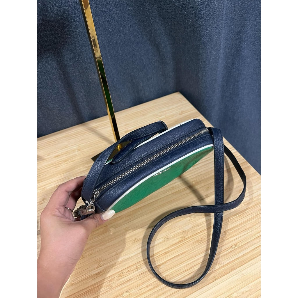 ORIG Preloved KS Kourtney Camera Crossbody Small Bag Green